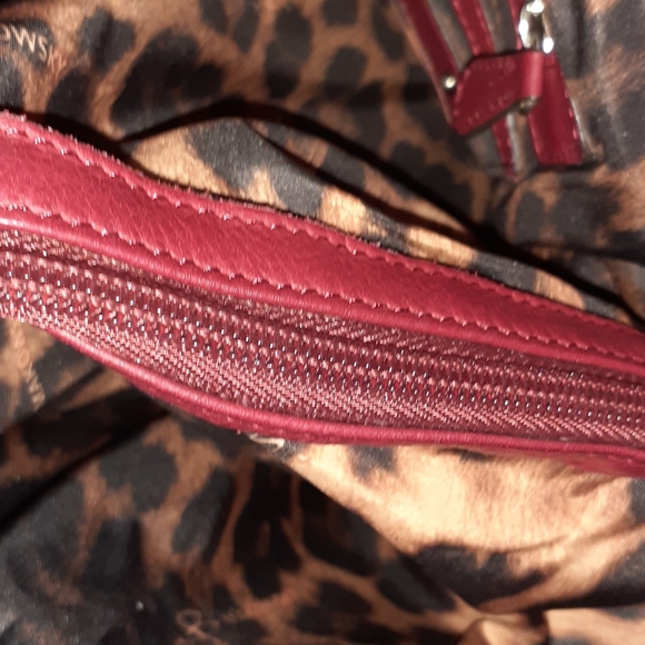 B MAKOWSKY Shoulder Tote Bag Purse Soft Leather XL. RED - Picture 12 of 14